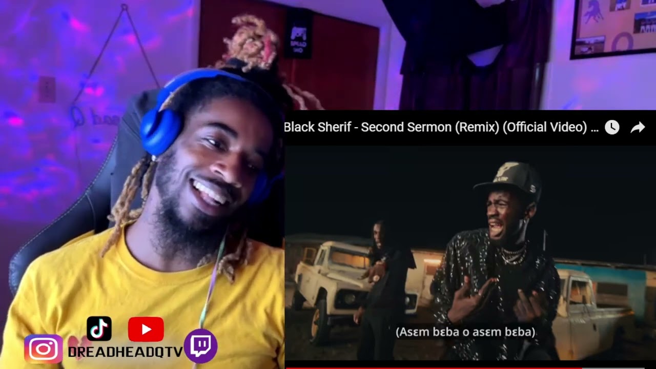 AMERICAN FIRST TIME REACTING TO Black Sherif - Second Sermon (Remix) (feat. Burna Boy) | MUST WATCH