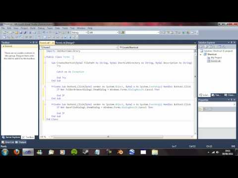 Visual Basic Create Shortcut