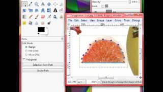 GIMP: How to use the path tool.