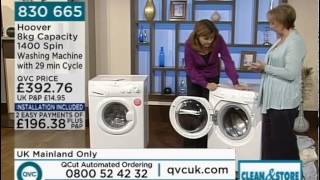 Hoover Optima 1400 Spin Washing Machine Demonstrated on QVC UK