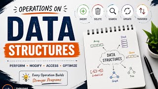 📚 Operations on Data Structures | Insert, Delete, Search, Update, Sorting & Traverse.