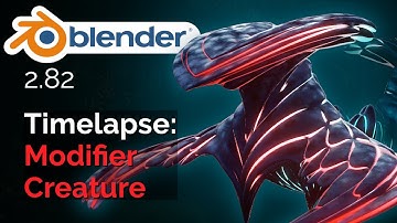 Blender 2.82 Timelapse: Modifier Creature