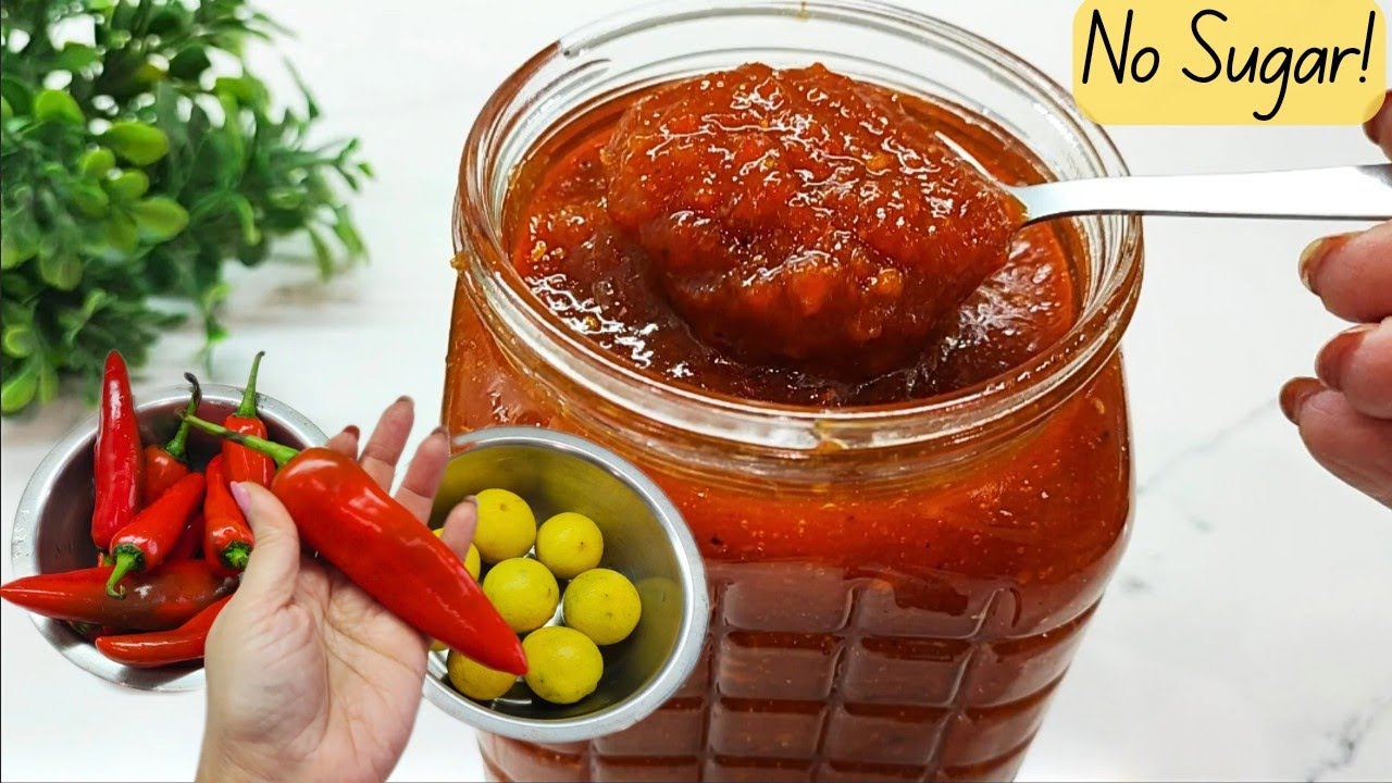 Bina Dhoop Nimbu ki Khatti Meethi Chutney Recipe | Instant Lemon Chilli Chutney