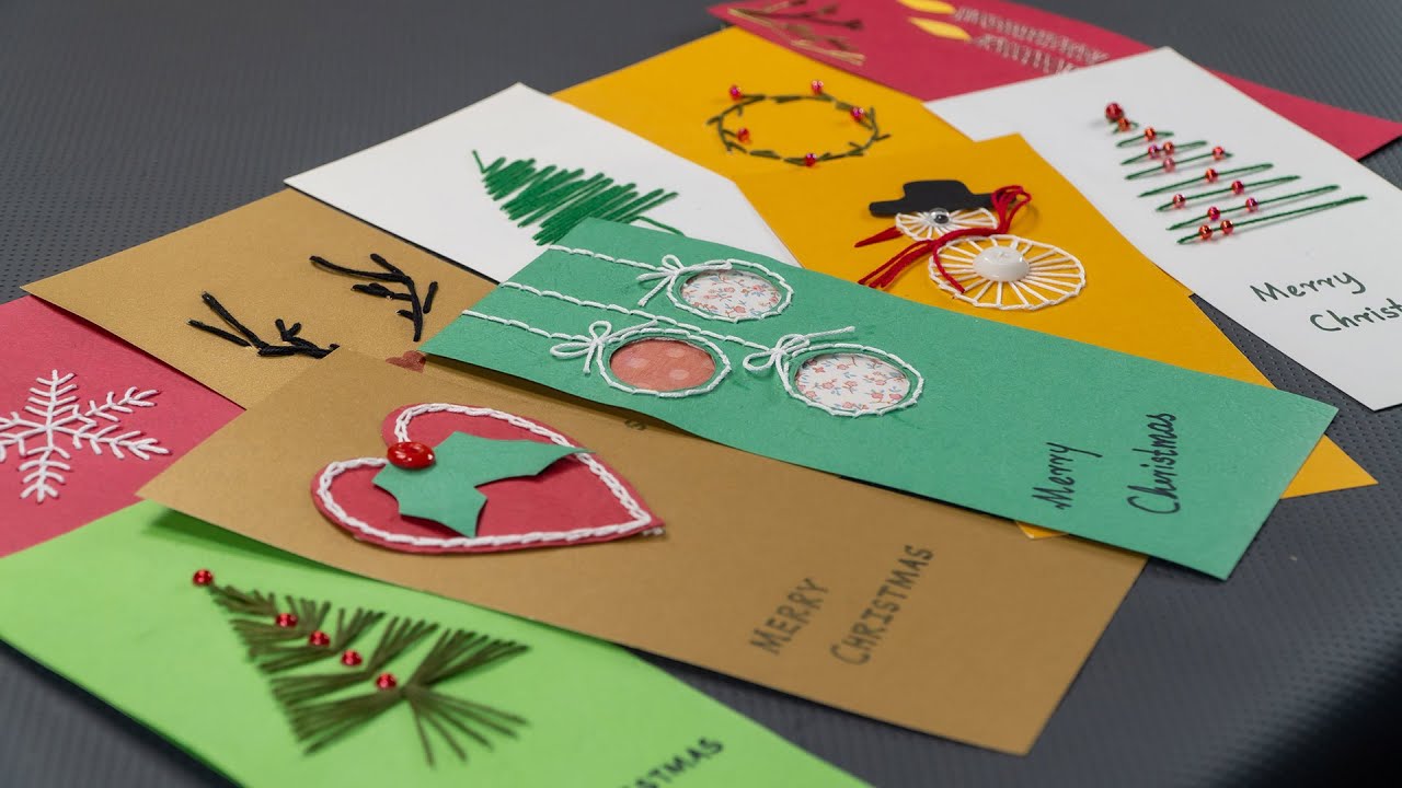 10 Unique Christmas Cards: Stitching Ideas
