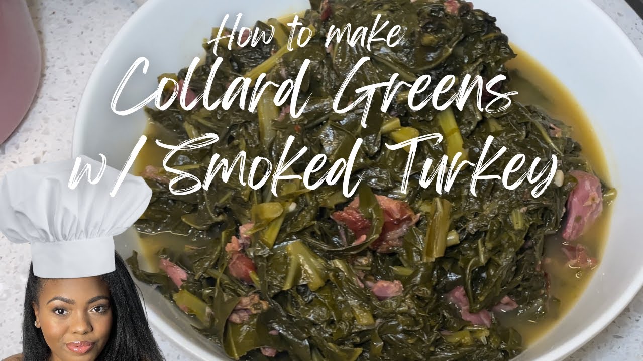 HOW TO MAKE COLLARD GREENS WITH SMOKED TURKEY COOKING WITH TIA YouTube