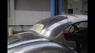 Making of a top chop on a Jaguar XK120