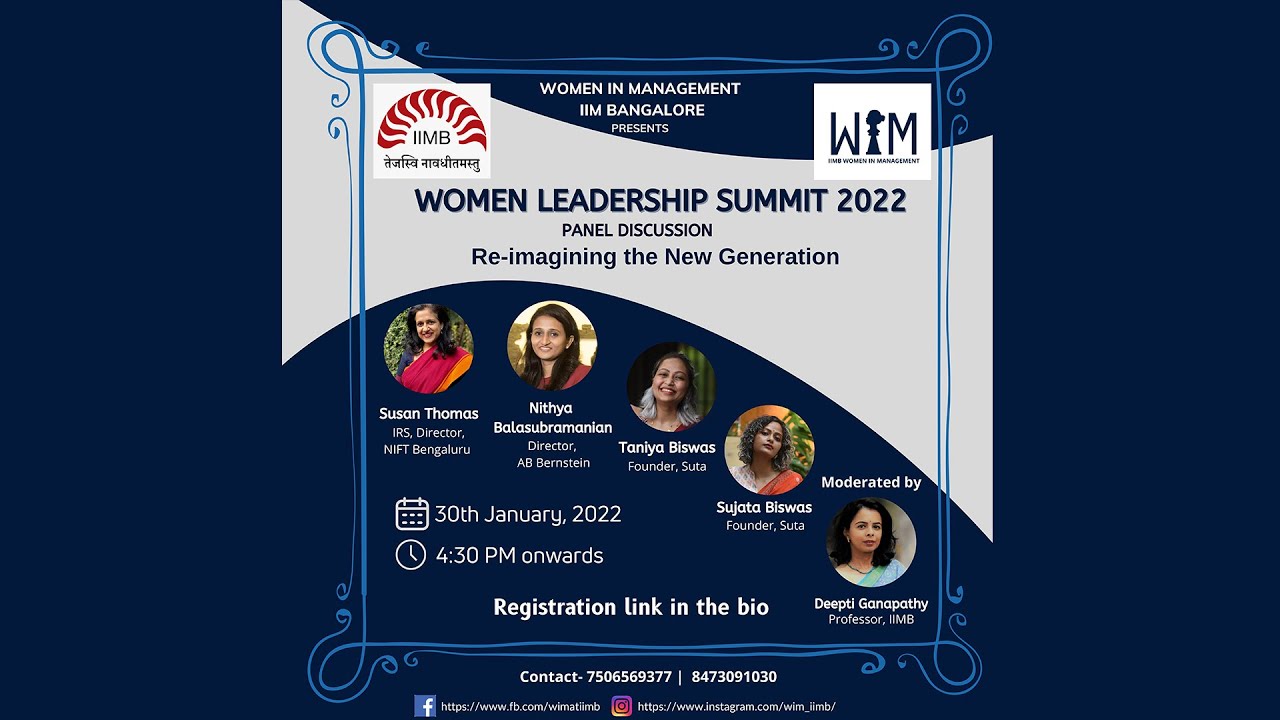 Women Leadership Summit - Panel Discussion on Reimagining a New ...