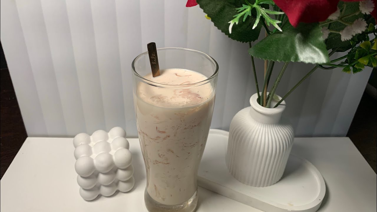 CUMAN PAKE 3 BAHAN, SUPER MUDAH DAN ENAK||ES LUMUT STRAWBERYY