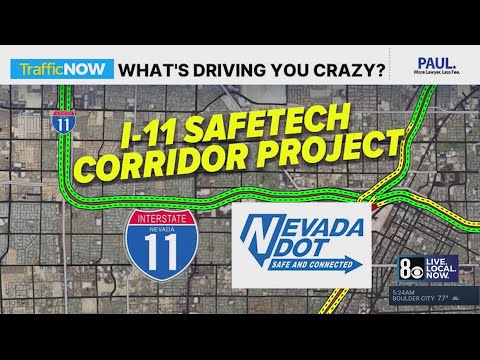 More roadwork coming to busy section of I-11/US-95 in Las Vegas