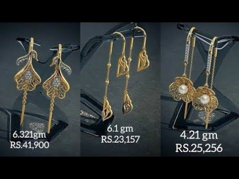 Stick Bar Style Long Needle Gold Plated Fashion Hanging Sui Dhaaga Drop &  Dangle Earrings For