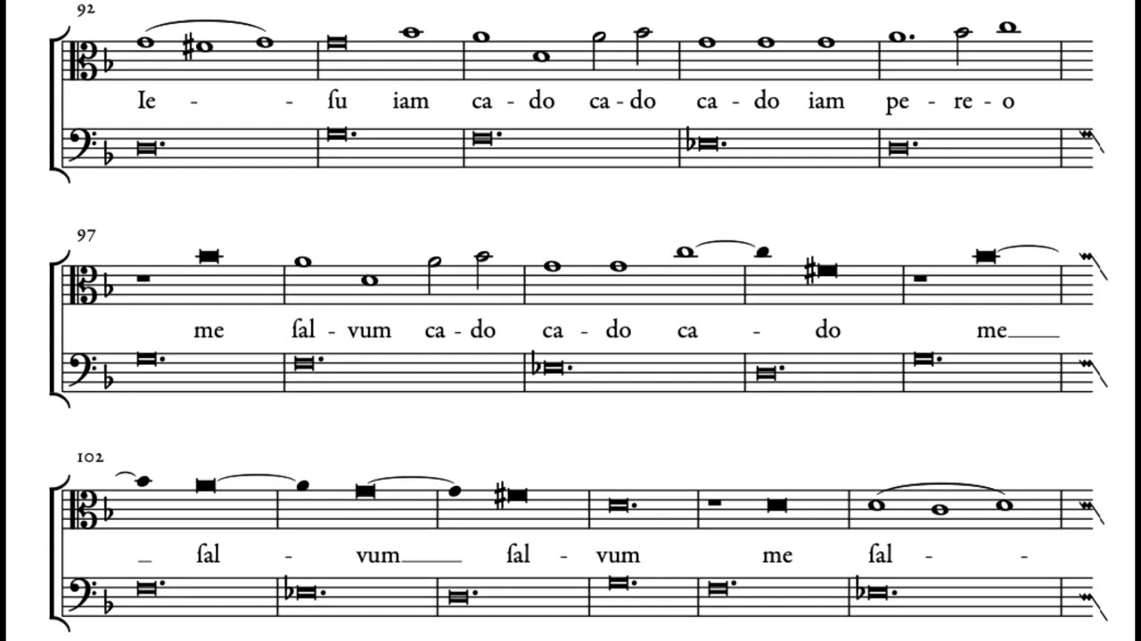 In medio maris (B. Strozzi) Score Animation