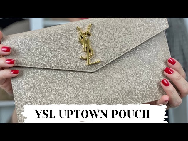 YSL Uptown Pouch Clutch Review - One Year Later - Sandra Skaar