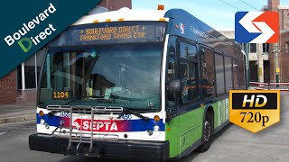 SEPTA Ride: 2015 NovaBUS LFS Artic #7447 on the Boulevard Direct to Neshaminy Mall screenshot 4
