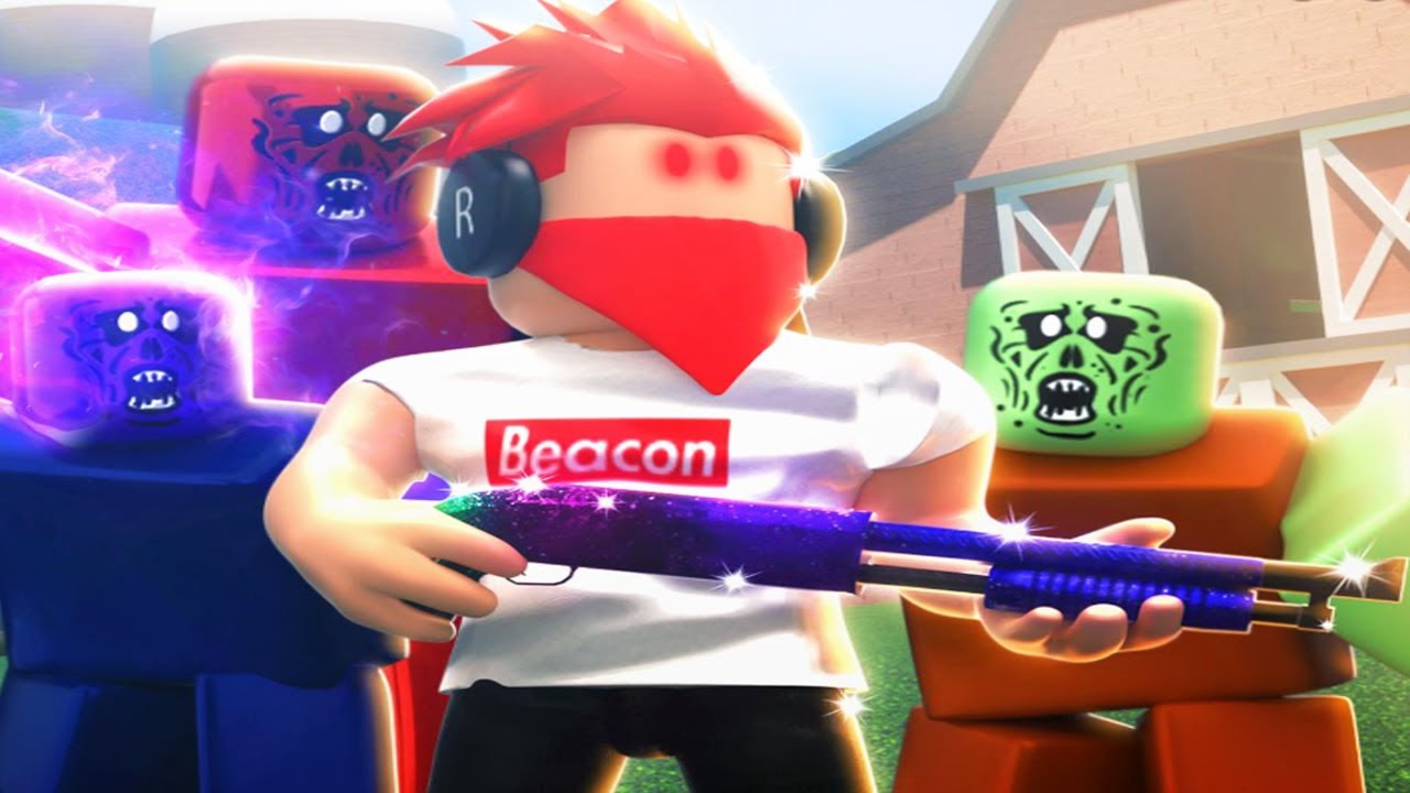 Roblox Zombie Rush Crazy Zombies Shooting Youtube
