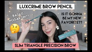 Luxcrime Slim Triangle Precision Brow Pencil in Dark Brown - Ash - Brown Original