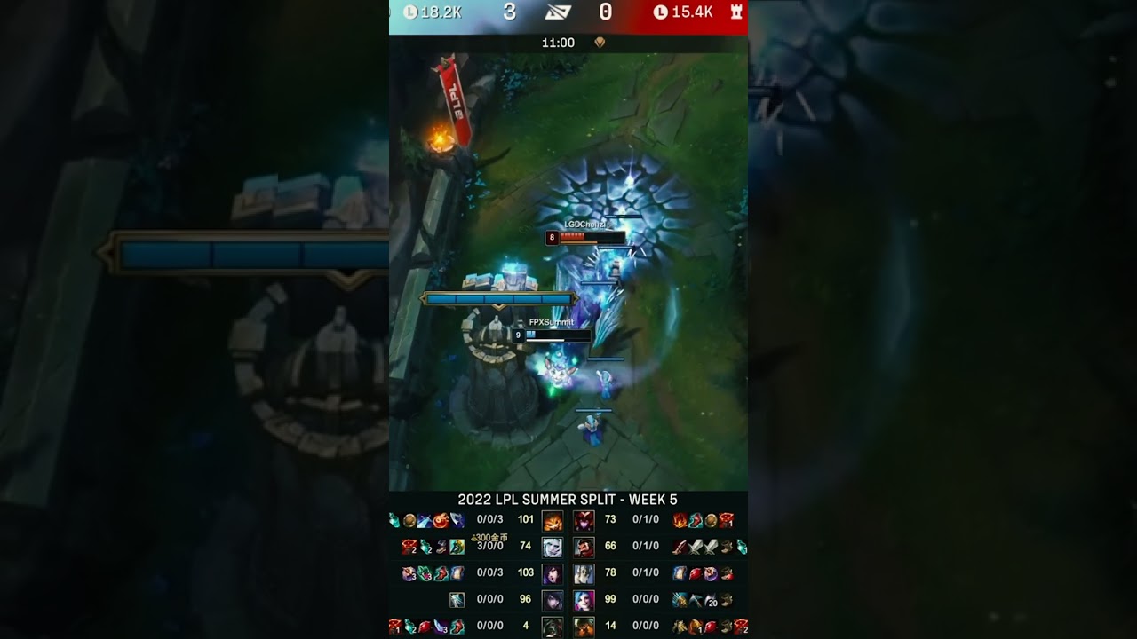 LGD vs FPX Summit Gnar SoloKill Chelizi Sejuani - 2022 LPL Summer 