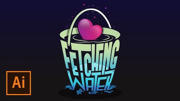 Wrap Text Logo Design in Illustrator | How to fit text into shape | Graphic Design