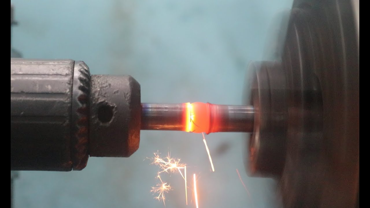 I tested creating friction using steel