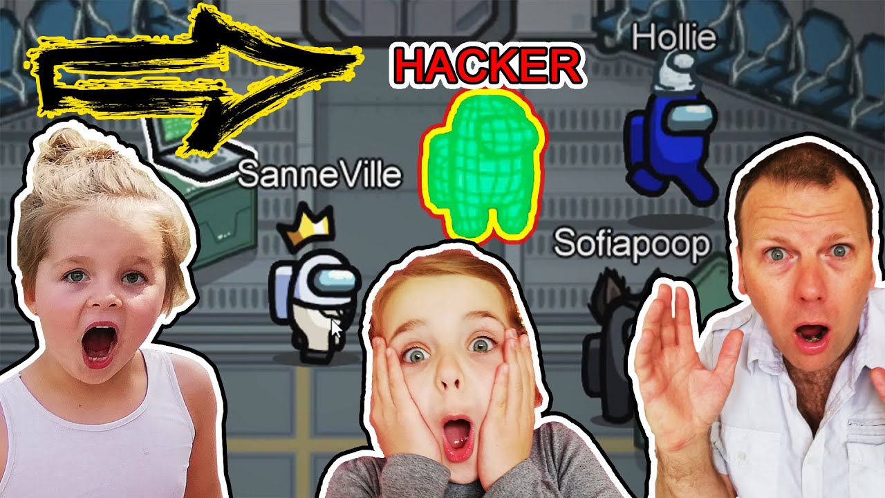AMONG US med HOLLIE... MEN vi får besøg af HACKEREN 🤯 Dansk AMONG US