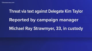 Virginia delegate receives death threats; suspect arrested