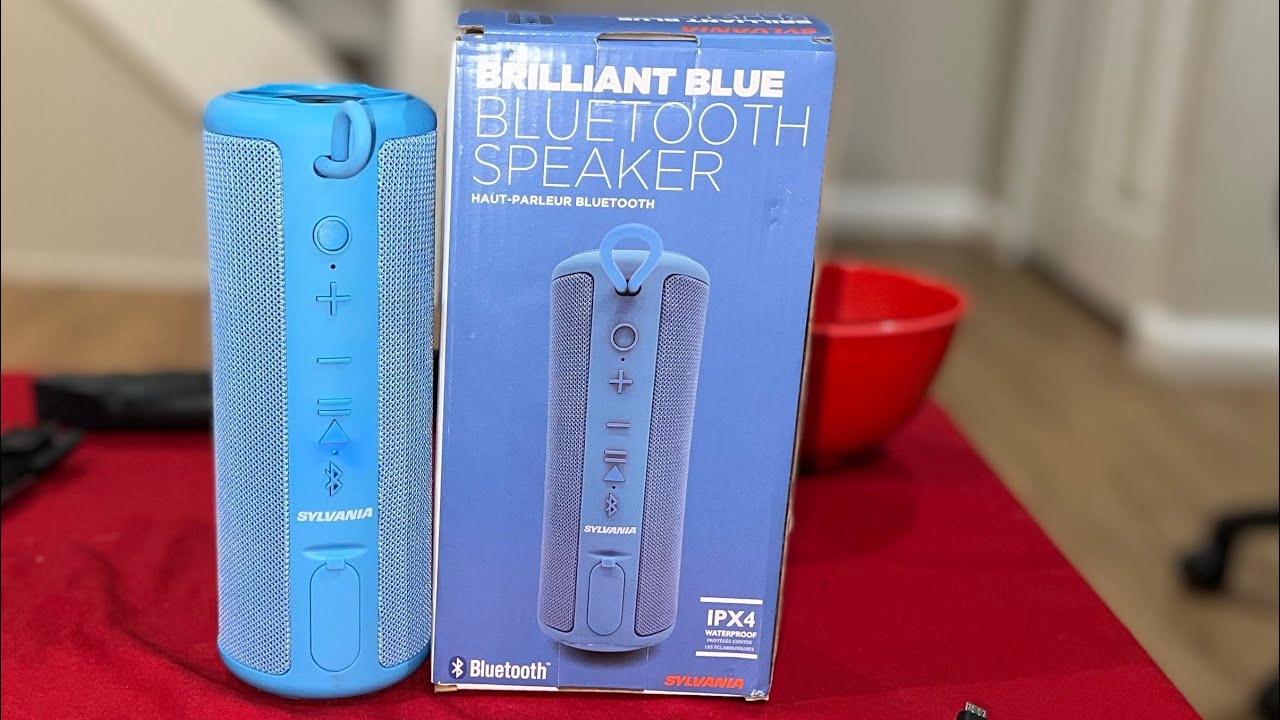 Sylvania Waterproof Bluetooth Speaker With Rubber Finish SP953 Unboxing 