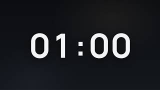 1 Minute Timer ⏳ Calm Focus Countdown · 3 2 1 GO Start