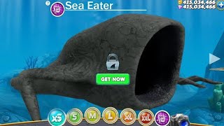 Hangry sharks world New Sea Eter in the Bloop All 45 sharks unlocked full Upgrade New coming soon screenshot 2