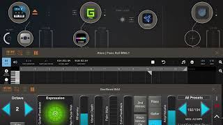 A Bit Quiet (AUM on iPad hosting Spacecraft, Patterning 2, Geoshred, Korg Module and Lagrange Synth)