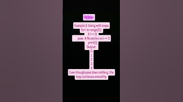 "Python pass Statement 🐍 | Smooth Loop Execution with Placeholders 🔄"