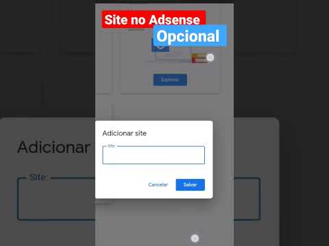 Site no Google Adsense é Opcional