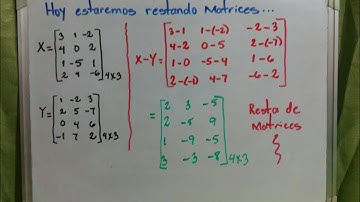 Resta de Matrices de orden 4 por 3. Muy fácil.