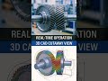 Smooth Helical Gear Mesh Explained #shorts #engineering #gears #helicalgear #mechanical #industrial