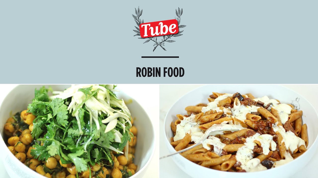 ROBINFOOD / Garbanzos exóticos + Macarrones con chorizo “chium”