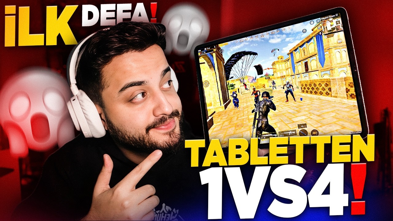 İLK DEFA TABLETTEN ONE MAN SQUAD OYNADIM! PUBG Mobile