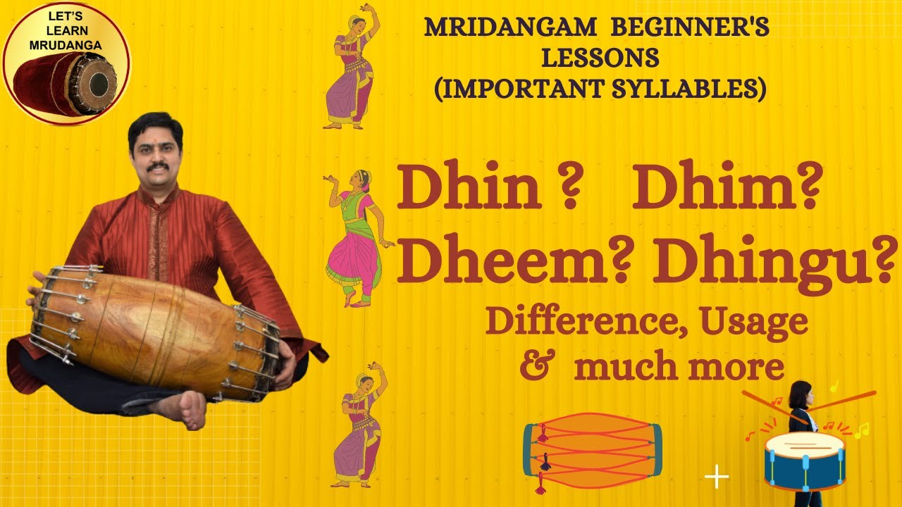 Mridangam Lesson #10:- important / most useful "Dhin Dhim Dheem Dhingu"... easily taught