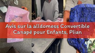 Avis sur la alldomess Convertible Canapé pour Enfants, Pliant Sofa Bed 2 en 1, Fauteuil Enfant 1 Pla