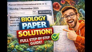 Pearson Edexcel IGCSE Biology Paper 1B FULL SOLUTION | Nov 2025 | 4BI1/1B &amp; 4SD0/1B Explained