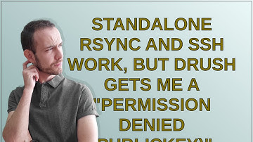 Drupal: standalone rsync and ssh work, but drush gets me a "Permission denied (publickey)"