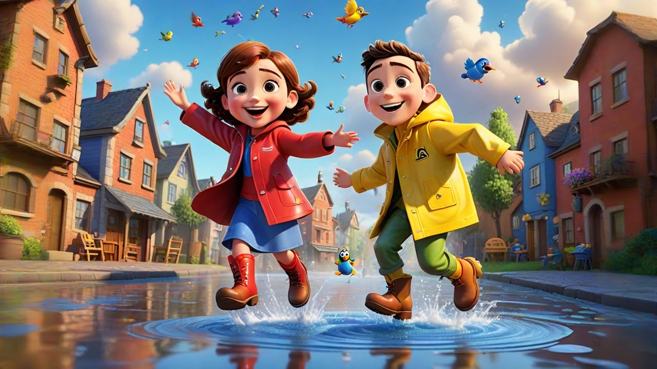 Rain Rain Let’s Go Play 🌧️🎵 | Happy Kids Song & Rhyme | Sing and Dance Along