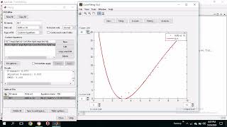 Using Matlab curve fitting toolbox to analyse kinetic models continued