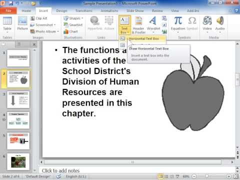 PowerPoint 2010 Add Text to a Shape