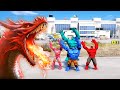 RANDOM SPIDE-RMEN BABY VS BLUE HULK BATTLE #gta5 #hulk #spiderman