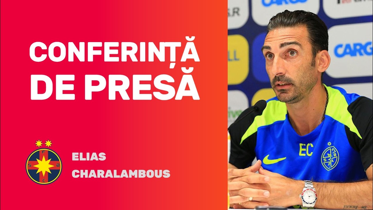 Conferință de presă FCSB » Elias Charalambous prefațează meciul cu U Cluj