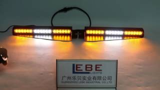 LB1113G Amber White LED Split Visor Strobe Light