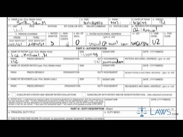how to fill the DA form 2166 8 NCO Evaluation Report - YouTube how-to-fill-the-da-form-2166-8-nco-evaluation-report-youtube