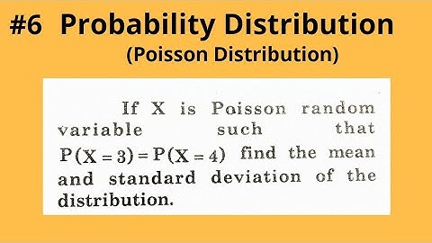 How to solve basic Probability Distribution problems - Poisson Distribution - Solved Example #6