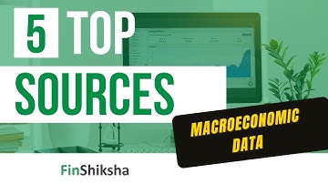 FinShiksha - 5 top sources for Macroeconomic Data on India