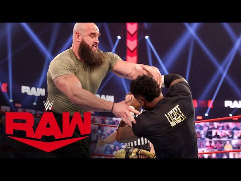 The Hurt Business vs. Braun Strowman & Adam Pearce – Raw Tag Team Title Match: Raw, Mar. 1, 2021