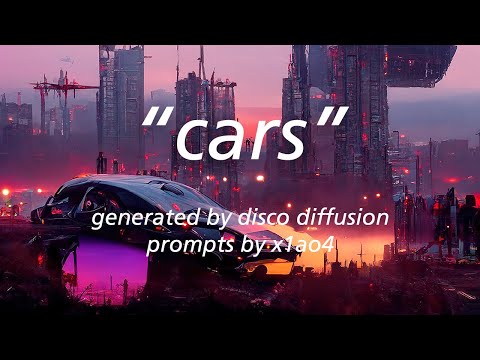 cars - generated by disco diffusion