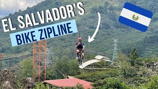El Salvador's Zipline Bicycle YOU MUST RIDE! 🇸🇻  (Rutas de las flores)